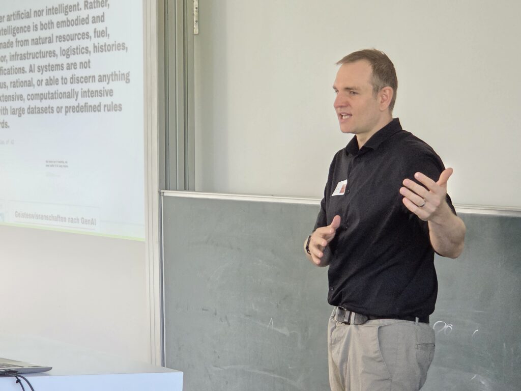 Prof Dr. Tobias Hodel hält die Keynote des DH-Tags 2026 der Universität Münster
